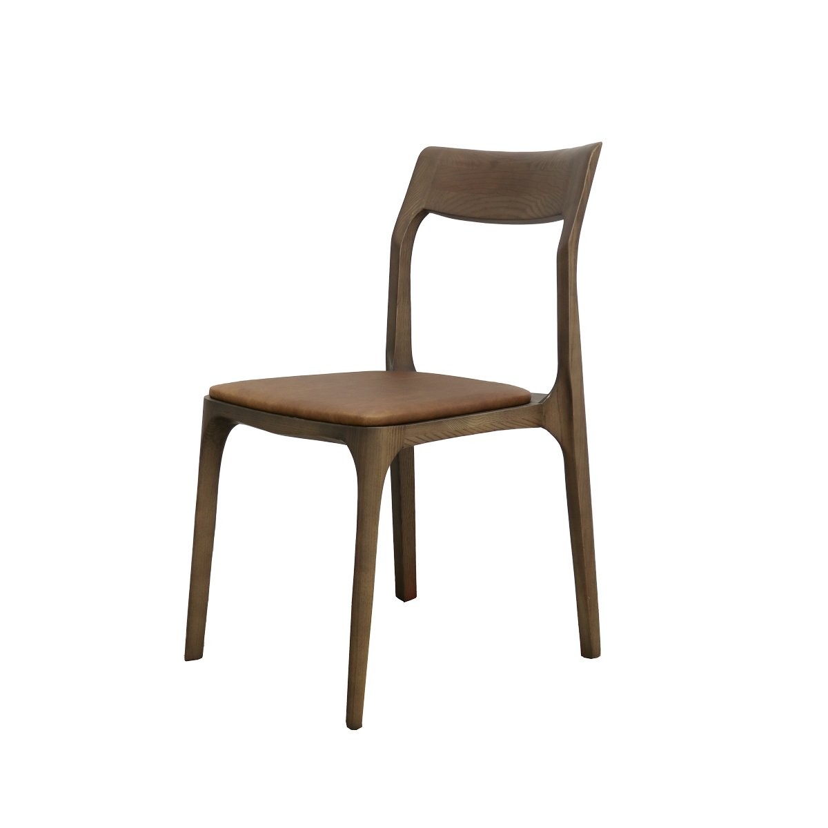 COOPER STACKABLE CHAIR -BROWN/LEATHER - Image 3