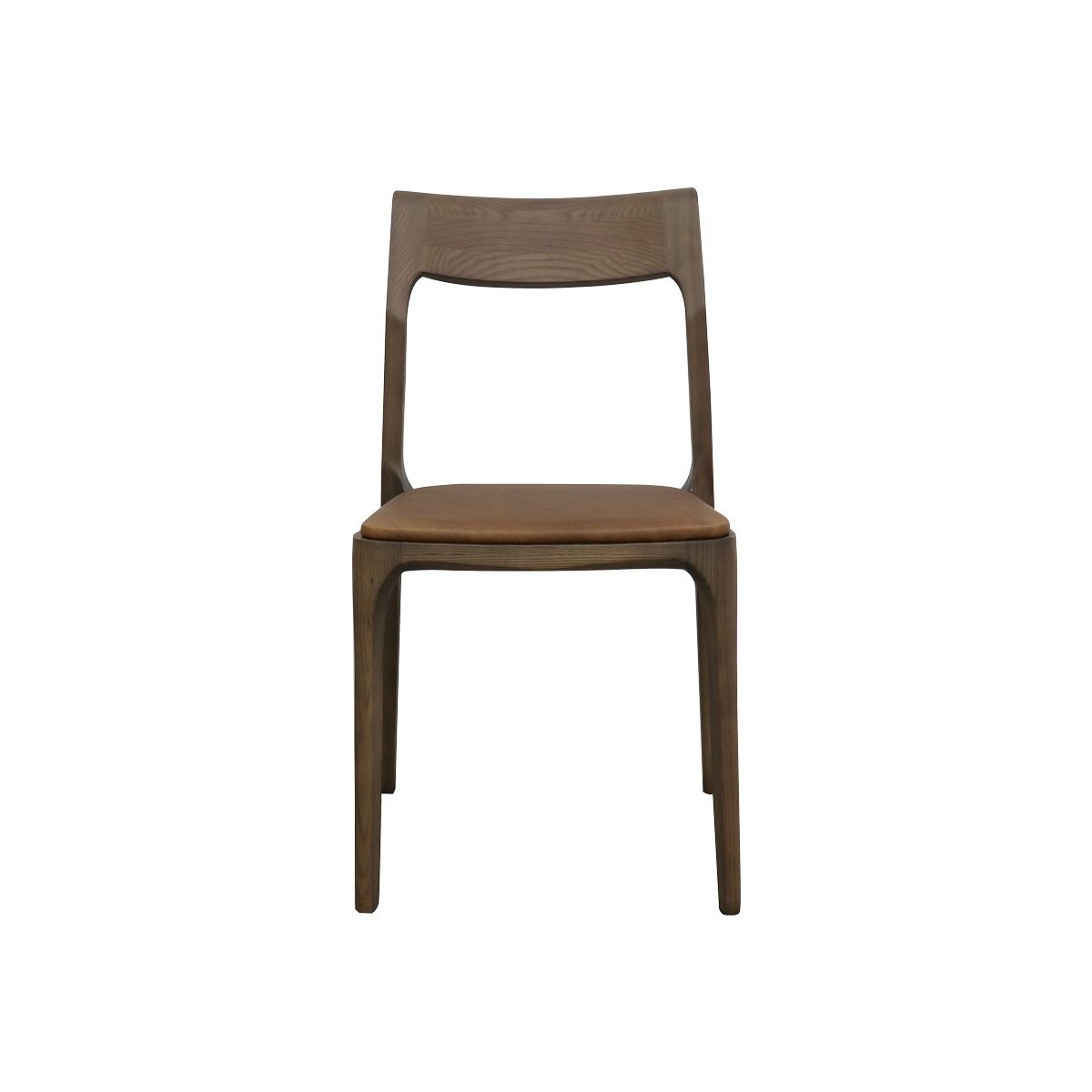 COOPER STACKABLE CHAIR -BROWN/LEATHER - Image 2