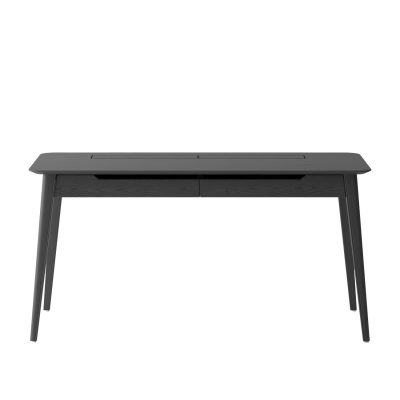 RYEN STUDY DESK- SOLID OAK/BLACK