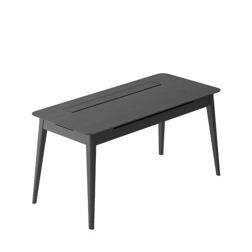 RYEN STUDY DESK- SOLID OAK/BLACK - Image 2