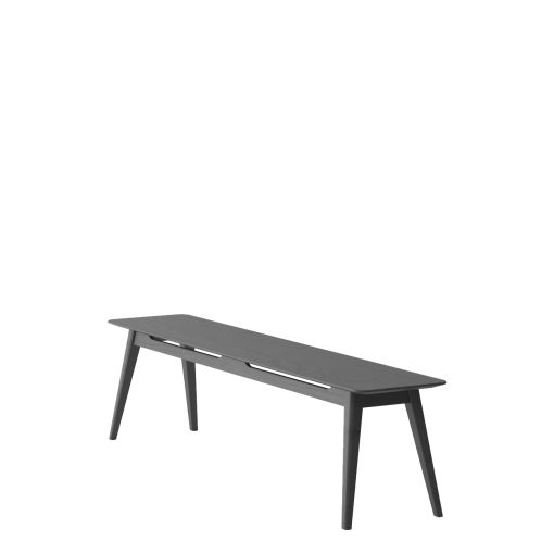 ROKKE BENCH 150CM-OAK/ BLACK - Image 7