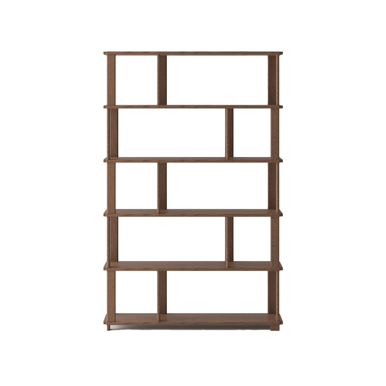 SOLA BOOKSHELF 120CM SOLID OAK/WALNUT