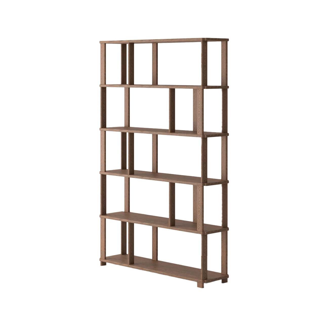 SOLA BOOKSHELF 120CM SOLID OAK/WALNUT - Image 3