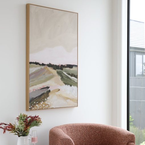 PHOTOGRAPHIC OVER THE MEADOW GREEN FRAMED CANVAS - Image 2