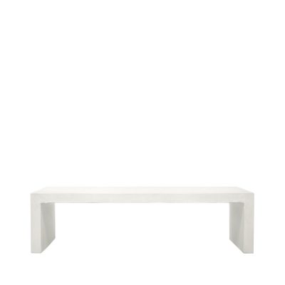 PALMA LONG BENCH WHITE - 160CM