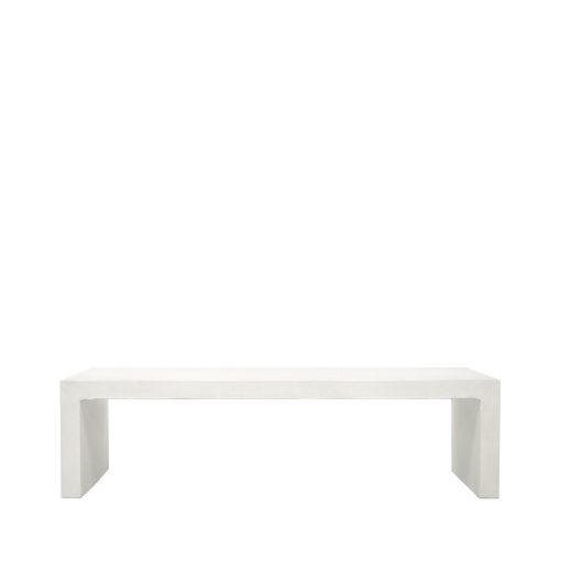 PALMA LONG BENCH WHITE - 160CM