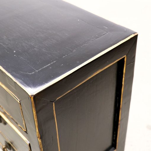 ORIENTAL PAINTED CONSOLE - PETITE BLACK VINTAGE - Image 7