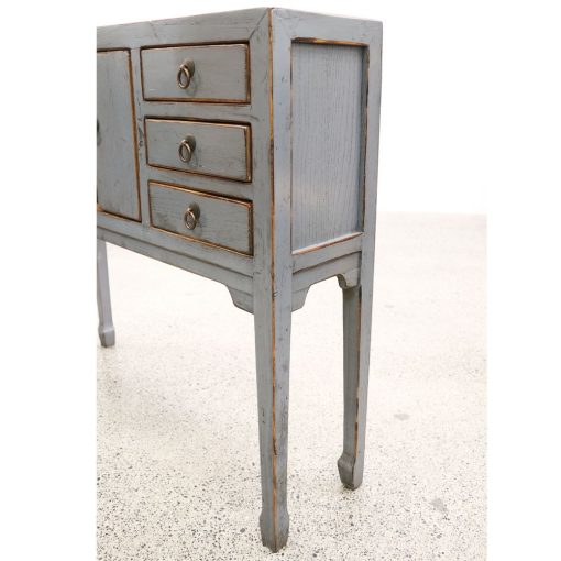 ORIENTAL PAINTED CONSOLE - PETITE VINTAGE GREY - Image 6