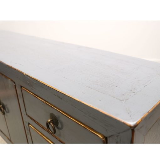 ORIENTAL PAINTED CONSOLE - PETITE VINTAGE GREY - Image 7