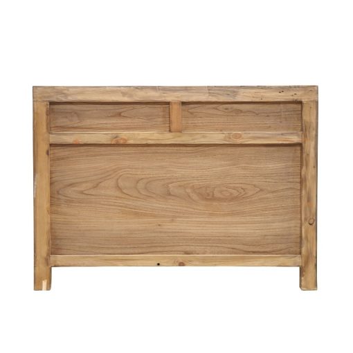 ORIENTAL PAINTED 2 DOOR SIDEBOARD - VINTAGE BLACK - Image 4