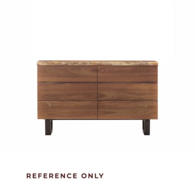 LIVE EDGE 6 DRAWER DRESSER