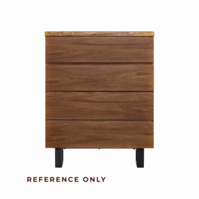 LIVE EDGE TALLBOY 4 DRAWER