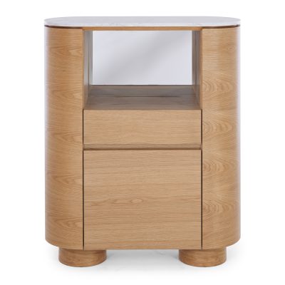 AKITA NATURAL OAK CABINET - MARBLE TOP