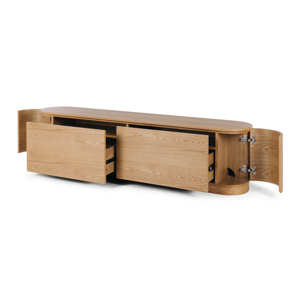 AKITA NATURAL OAK ENTERTAINMENT UNIT - OAK TOP - Image 5