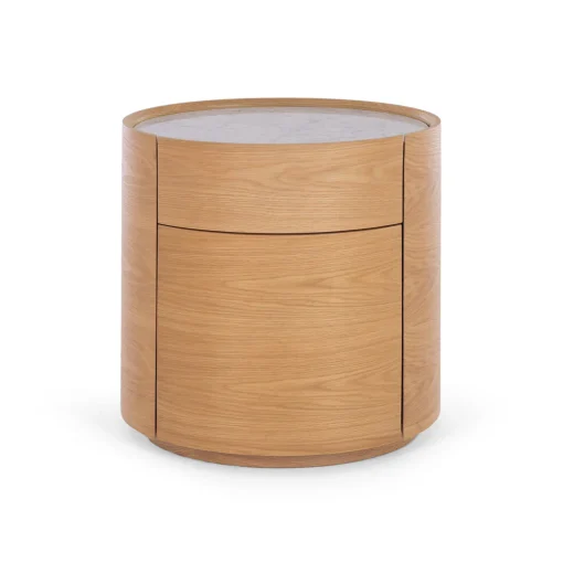 MUSE NATURAL OAK BEDSIDE - MARBLE TOP