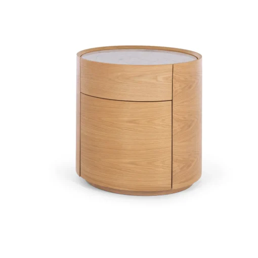 MUSE NATURAL OAK BEDSIDE - MARBLE TOP - Image 2