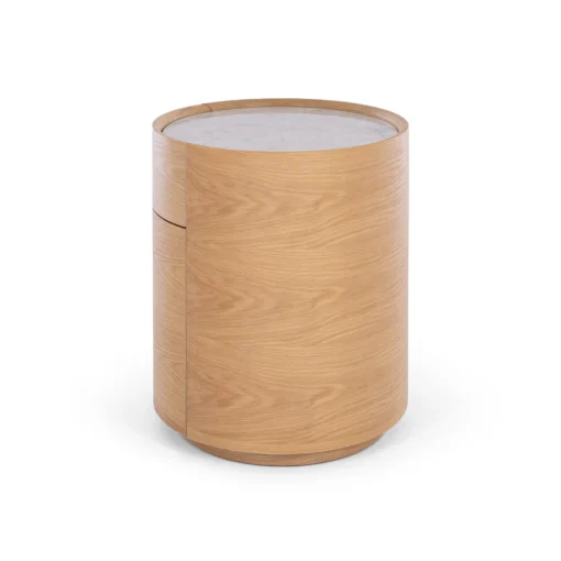 MUSE NATURAL OAK BEDSIDE - MARBLE TOP - Image 4