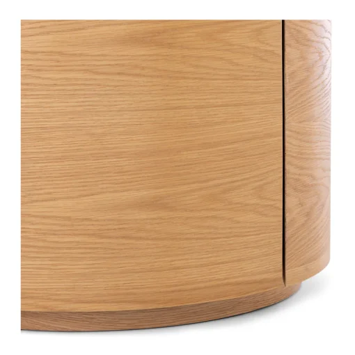 MUSE NATURAL OAK BEDSIDE - TRAVERTINE TOP - Image 5