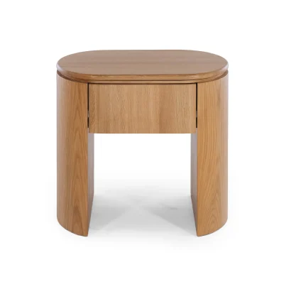 CLOVER 1 DRAWER BEDSIDE - OAK TOP