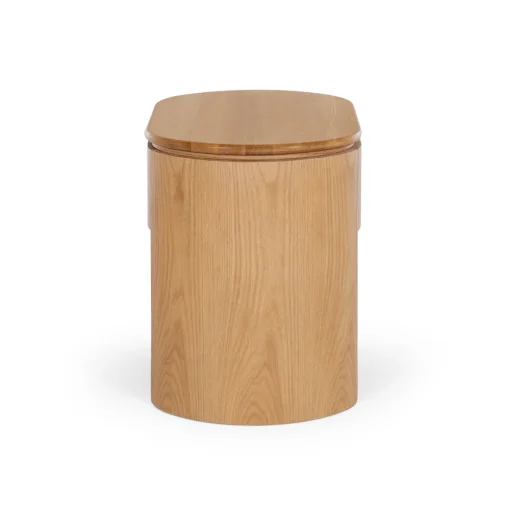 CLOVER 1 DRAWER BEDSIDE - OAK TOP - Image 4