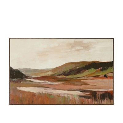 MISTRA - HAND PRINTED FRAMED CANVAS