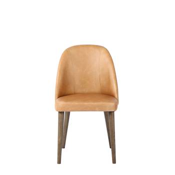 PARIS DINING CHAIR - TAN LEATHER