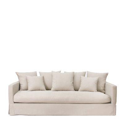 LUXE SOFA 3 SEATER SLIP COVER - SAND