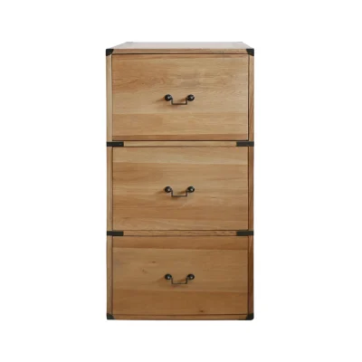 CAMPAIGN 3 DRAWER  - OAK