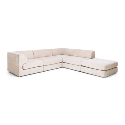 HARMONY 4 SEATER MODULAR CNR CHAISE RHF - SAND