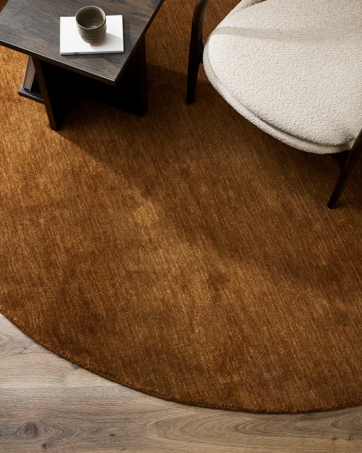 SANDRINGHAM ROUND FLOOR RUG - 2 COLOURS - Image 6