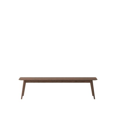 ROKKE BENCH 180CM SOLID OAK - WALNUT
