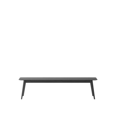 ROKKE BENCH 180CM SOLID OAK - BLACK