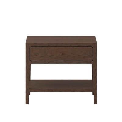 LUNDE BEDSIDE - WALNUT BROWN