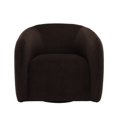 MAX SWIVEL CHAIR - CHOCOLATE VELVET